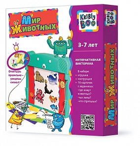 Игра развивающая «Интерактивная викторина» - Мир животных (Kribly Boo, 4451)